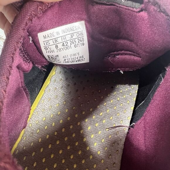 Adidas Women's Kaptir X Maroon Lace Up Athletic Running Shoes Size 9.5 - Picture 8 of 8